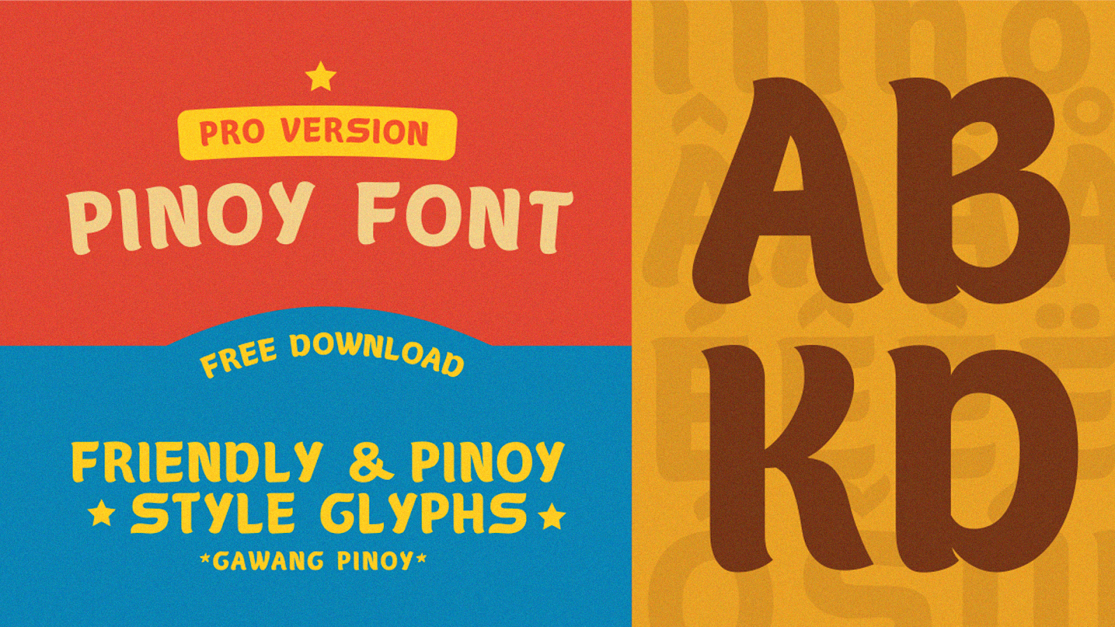 TD Pinoy font, show in several styles