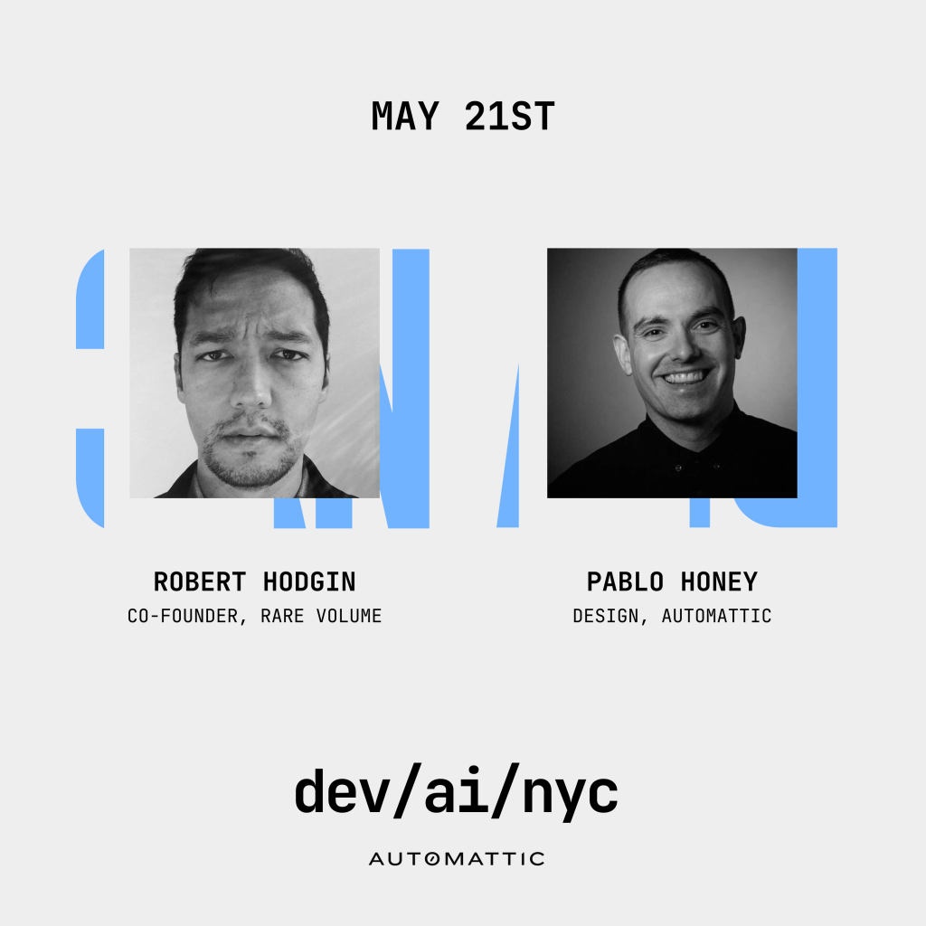 dev/ai/nyc with Robert&nbsp;Hodgin