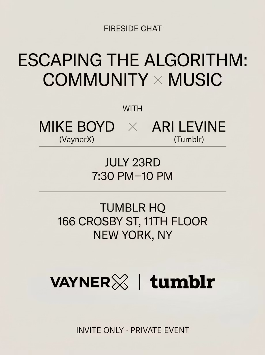 Escaping the Algorithm: Community x Music