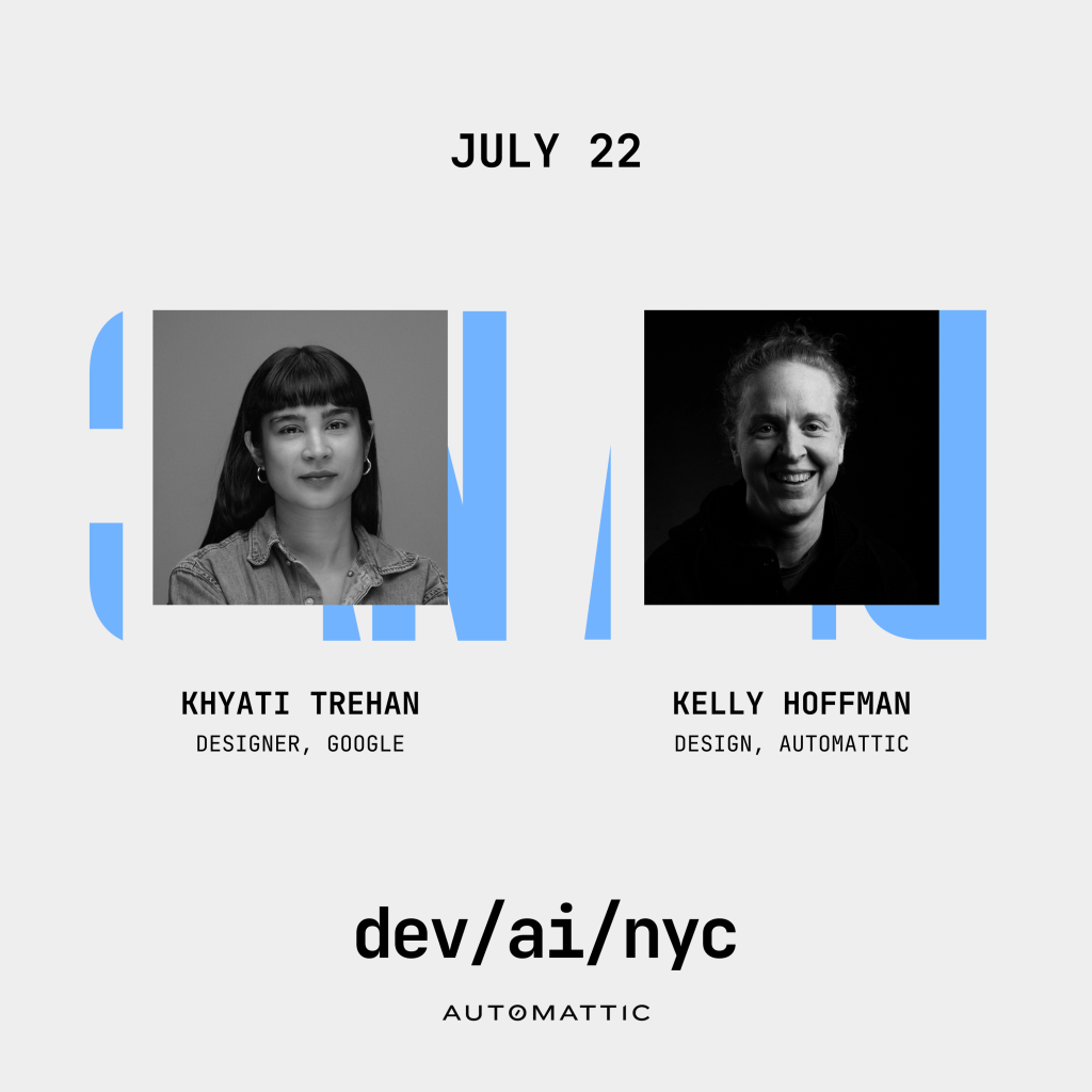 dev/ai/nyc with Khyati Trehan